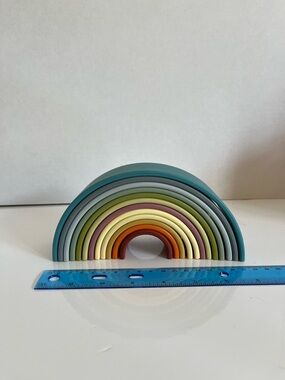 Dena 12 piece Stacking Rainbow in Pastel Colors - Montessori Learning Toy